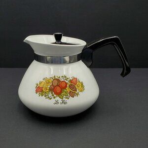 Corning Spice of Life Teapot Corningware Le Thé Kettle Coffee Pot
